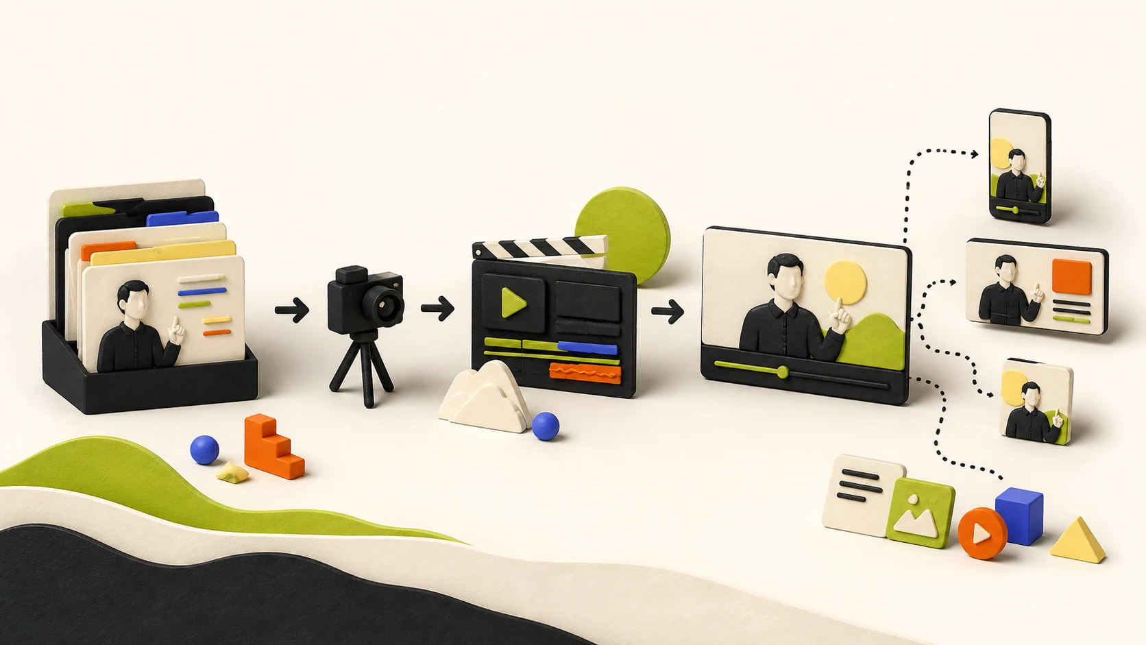 Expert knowledge becoming a polished customer training video